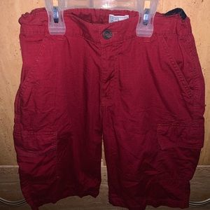Boys red shorts